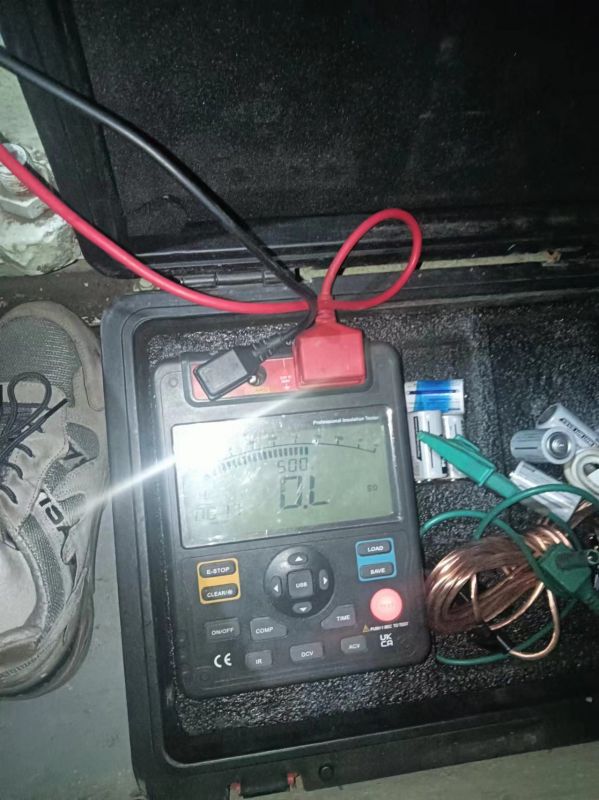 2#机小机A.B胶球泵电机电缆绝缘测量数据全部合格5