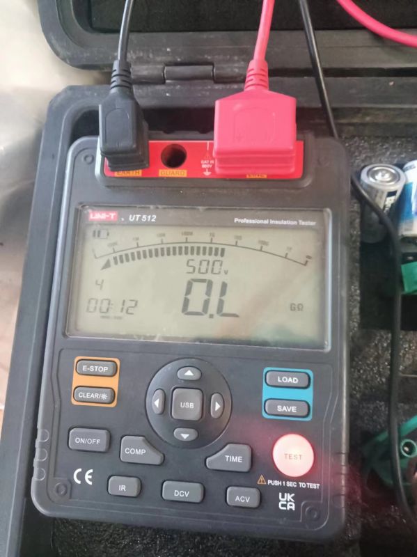 #2  EH油冷却电机修后绝缘直阻测量1