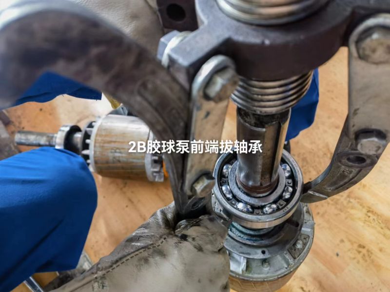 2B胶球泵前端拔轴承