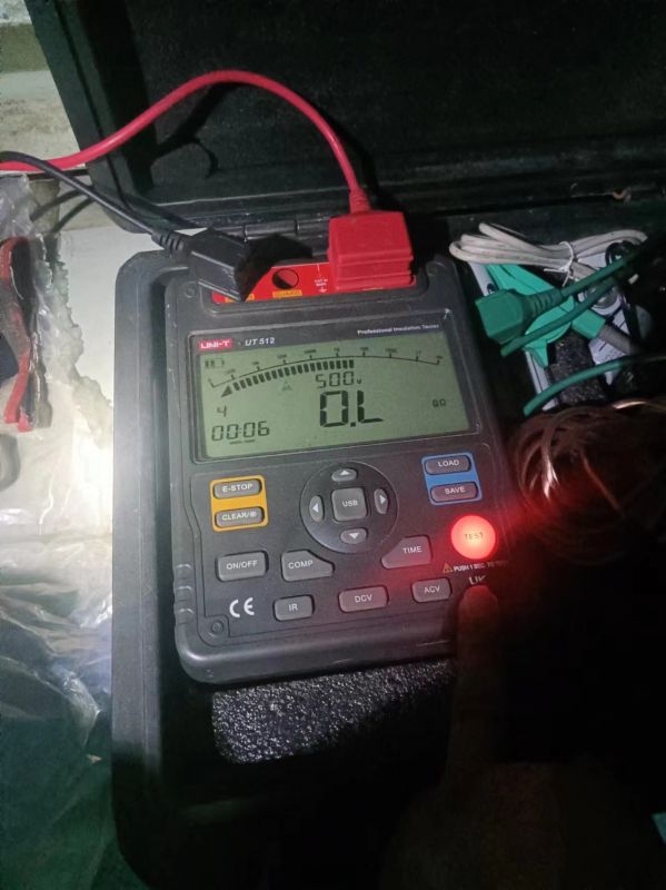 2#机小机A.B胶球泵电机电缆绝缘测量数据全部合格7