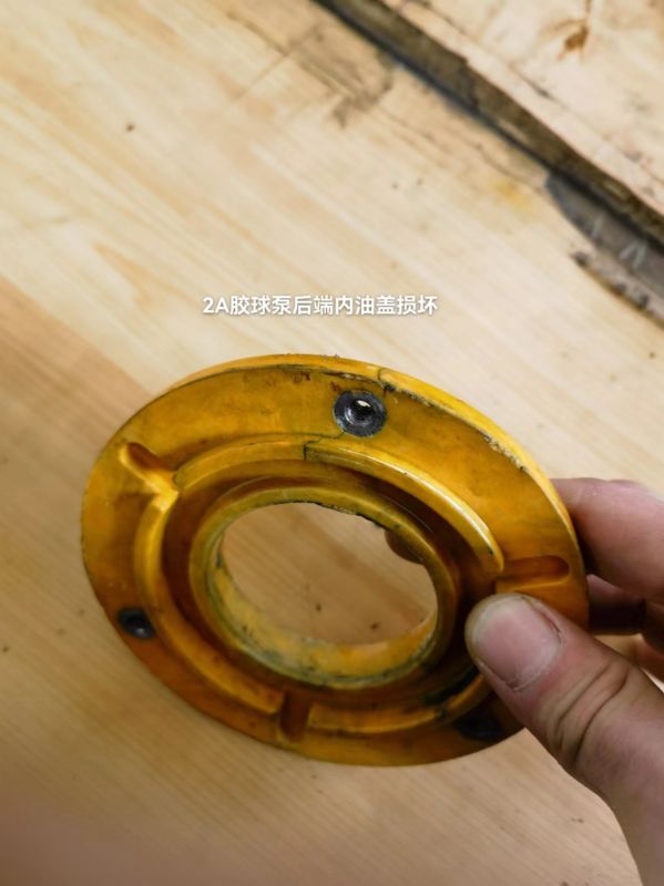 2A胶球泵后端内油盖损坏（问题）