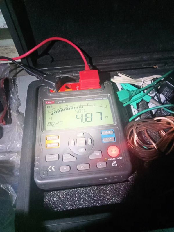 2#机小机A.B胶球泵电机电缆绝缘测量数据全部合格10