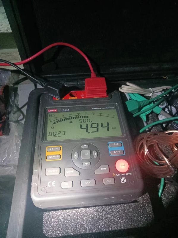 2#机小机A.B胶球泵电机电缆绝缘测量数据全部合格12