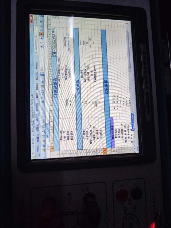 6kV2A段工作进线6201A电流互感器二次直阻，变比，极性，伏安特性，误差曲线，二次负载测试8
