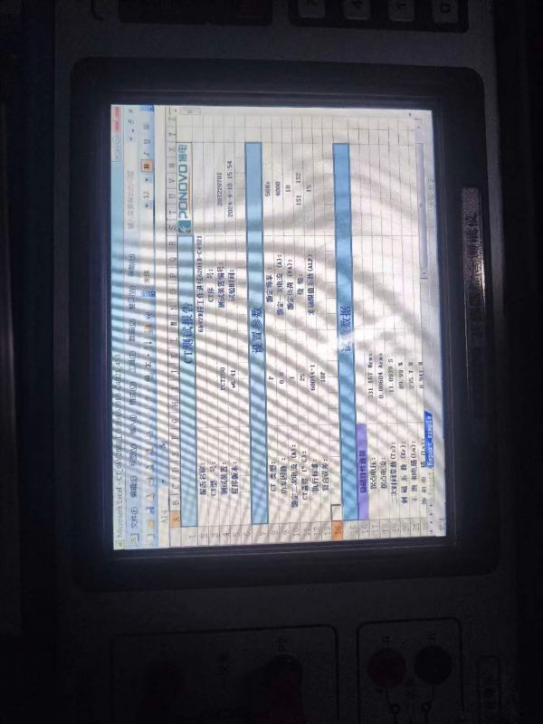 6kV2B段工作进线6201B电流互感器二次直阻，变比，极性，伏安特性，误差曲线，二次负载测试9