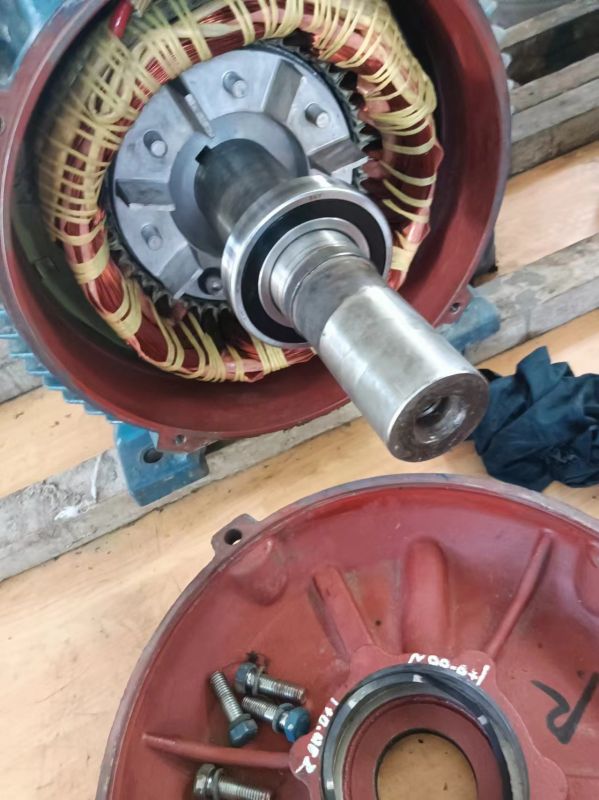 #2B  EH油泵电机轴承安装加油