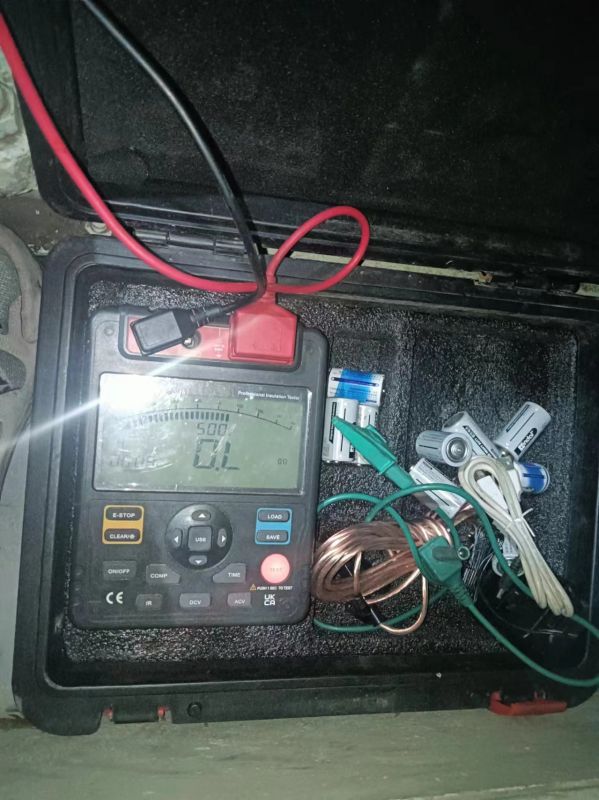 2#机小机A.B胶球泵电机电缆绝缘测量数据全部合格3