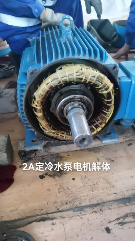 2A定冷水泵电机解体