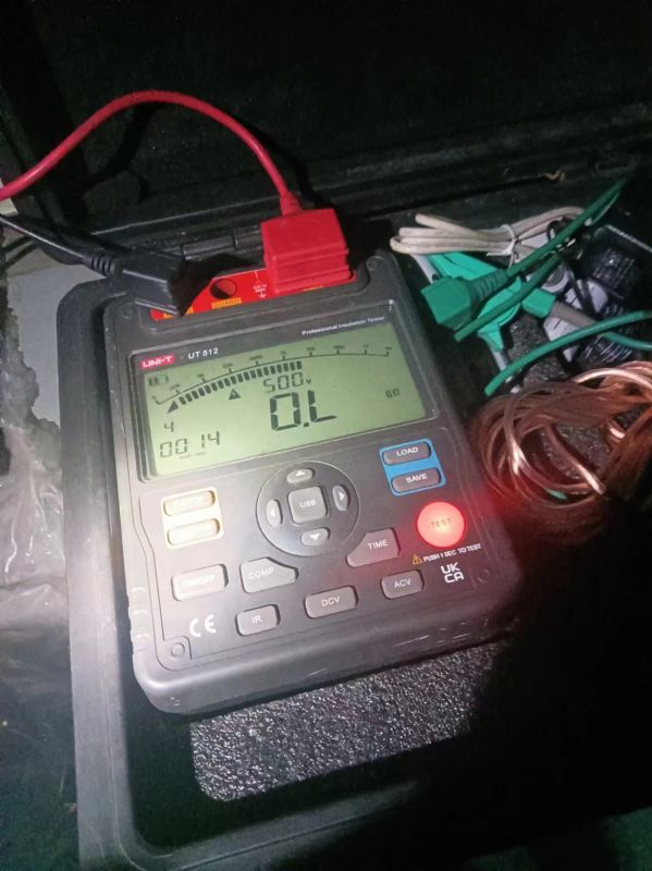 2#机小机A.B胶球泵电机电缆绝缘测量数据全部合格11