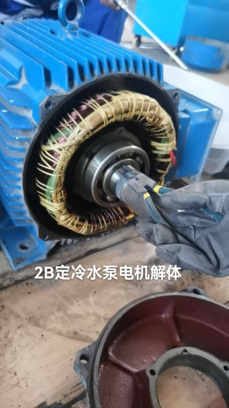 2B定冷水泵电机解体